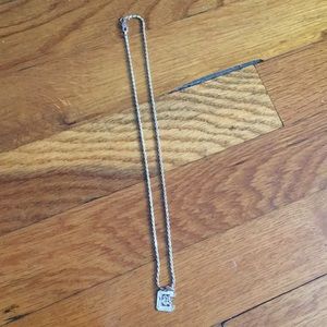 Clemson university silver necklace